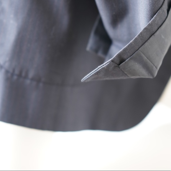 Literature Noir Pinstripe Deep Navy Blazer - Size Small *vintage* - Picture 6 of 9